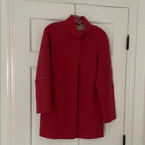 Talbots Red Italian Wool Pea Coat, Size S